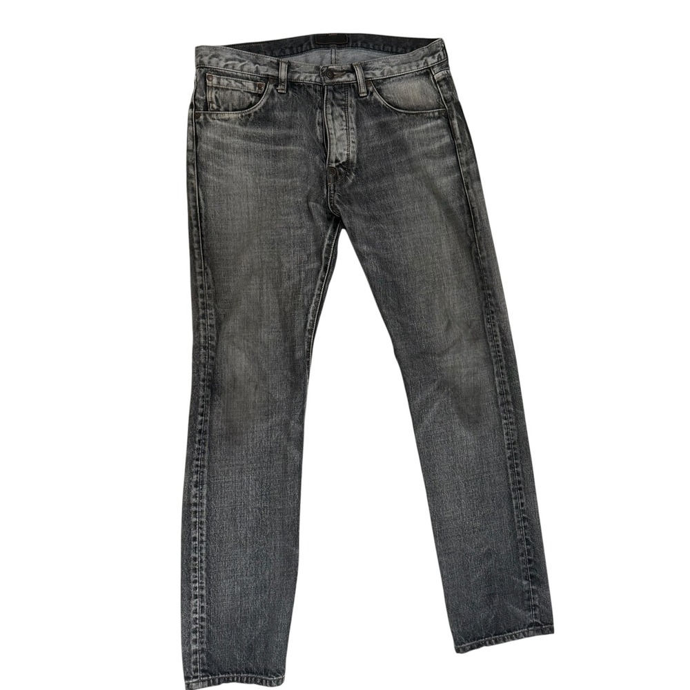 Madeworn Jeans Unisex Size 30 Wash Out Gray Distressed Japanese Denim Grunge